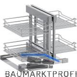 VS COR Flex Eckauszug Set Saphir KB 900 mm Silber