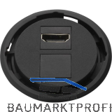 EVOline One Datensteckdose 1 x HDMI 2.0 schwarz