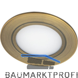 SIRO Einbauleuchte SL-Mono Spot 3000K warmwei�, Messing schwarz geb�rstet