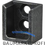 HALC� Schrankrohrlager Kulm Endst�ck seitlich Stahl schwarz passiviert