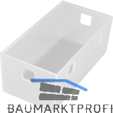 NINKA Organisationsbeh�lter Banio 2-fach Kunststoff Wei� transluzent