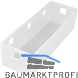 NINKA Organisationsbeh�lter Banio 3-fach Kunststoff Wei� transluzent