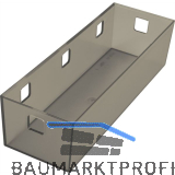 NINKA Organisationsbeh�lter Banio 3-fach Kunststoff Graphit transluzent