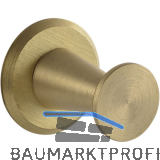 Mantelhaken Medellot Platte � 30, Tiefe 33, Messing matt schutzlackiert