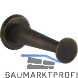 Mantelhaken Medellot Platte � 30, Tiefe 73, Messing antik schutzlackiert