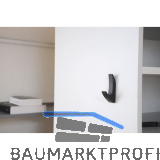 Mantelhaken Salina Breite 15 mm, H�he 81 mm, Zinkdruckguss schwarz matt