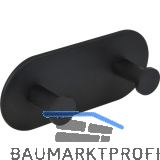 Klebehaken Demon Breite 120 mm, H�he 50 mm, Stahl schwarz matt