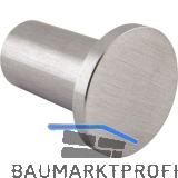 Mantelhaken Divanno � 22 mm, Tiefe 30 mm, Edelstahl geb�rstet