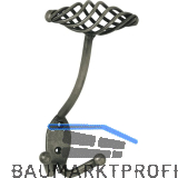 Huthaken Cage Breite 90 mm, H�he 160 mm, Stahl altzinn antik