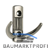 Mantelhaken Argentum Breite 60 mm, H�he 57 mm, ZN altsilber