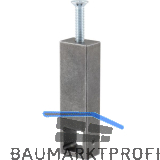 HALC� Schrankrohrlager Kulm Mittelst�ck Stahl schwarz passiviert