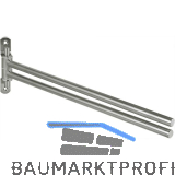 Handtuchhalter Bulon zweiarmig schwenkbar, Edelstahl geb�rstet