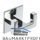 Klebehaken Amset Breite 60 mm, H�he 50 mm, verchromt poliert