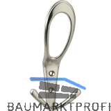 Huthaken Deneb Breite 76 mm, H�he 160 mm, ZN Edelstahl Effekt
