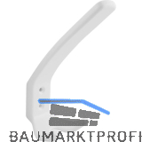Huthaken Amun Breite 57 mm, H�he 150 mm, Kunststoff wei�