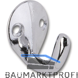 Mantelhaken Epsilon Breite 27 mm, H�he 37 mm, ZN verchromt poliert