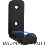 Mantelhaken Amenti Breite 25 mm, H�he 54 mm, Stahl schwarz