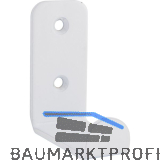 Mantelhaken Amenti Breite 25 mm, H�he 54 mm, Stahl wei�