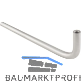 Garderobenh�ngeb�gel Nora L-Form � 12mm,Breite230mm,H�he65mm,Edelstahl geb�rstet