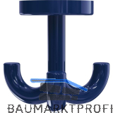 Dreifach-Drehhaken HEWI 477.90.050 H�he 70 mm, Polyamid stahlblau gl�nzend