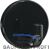 Mantelhaken HEWI 801.90.010 H�he 40 mm, Polyamid tiefschwarz gl�nzend