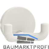 Mantelhaken HEWI 477.90.025 H�he 50 mm, Polyamid reinwei� gl�nzend