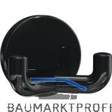 Mantelhaken HEWI 477.90.025 H�he 50 mm, Polyamid tiefschwarz gl�nzend
