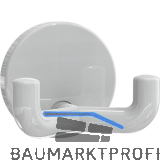 Mantelhaken HEWI 477.90.025 H�he 50 mm, Polyamid lichtgrau gl�nzend