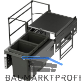 VS ENVI Water Plus Abfalltrennsystem KB 600 mm 2 x 10 L Lava