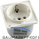 BERKER Integro Steckdose polarwei� konfektioniert ohne Rahmen