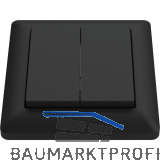 SIRO PushPower Schalter Standard 55 4-fach schwarz