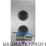 CARESSI Steckdosenelement 2ST20 2 Schukosteckdosen, 2 Stk. USB, Edelstahl