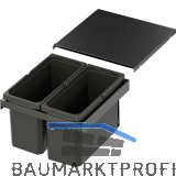 VS ENVI Flex XS-256 Abfalltrennsystem KB 450 mm 2 x 12 Liter Lava