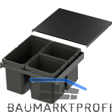 VS ENVI Flex XS-256 Abfalltrennsystem KB 500 mm 2 x 7/1 x 12 Liter Lava