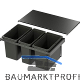 VS ENVI Flex Abfalltrennsystem KB 800 mm 2 x 22/1 x 16 Liter Lava