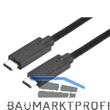 Datenkabel USB-C auf USB-C 1000 mm schwarz