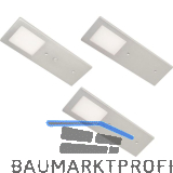 L&S Unterbauleuchte Planar L 3er Set Aluminium geb�rstet