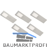 L&S Unterbauleuchte Planar L 4000K neutralwei� 5er Set Aluminium geb�rstet