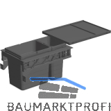NINKA Abfalltrennsystem Set eins2sechs KB 400 mm dunkelgrau