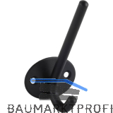 Huthaken Eleon, Breite 52 mm, H�he 103 mm, Stahl schwarz matt