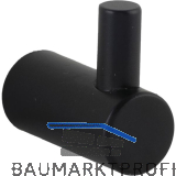 Mantelhaken Ersa 16 mm, Tiefe 35 mm, Stahl schwarz matt