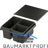 VS ENVI Flex XS-216 Abfalltrennsystem KB 500 mm 2 x 6/1 x 10 Liter Lava