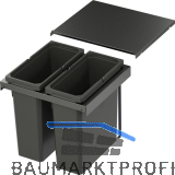 VS ENVI Flex Pro Abfalltrennsystem KB 450 mm 2 x 21 Liter Lava