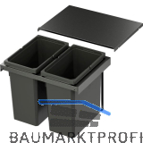 VS ENVI Flex Pro Abfalltrennsystem KB 600 mm 2 x 28 Liter Lava