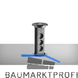 EKOTECH Steckdose ET-111-E 3xSchuko, USB A+C-Charger, schwarz