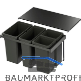 VS ENVI Flex Pro Abfalltrennsystem KB 800 mm 1 x 28/1 x 21/2 x 12,5 Liter Lava