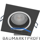 EGLO Einbauleuchte Carosso-Z eckig schwarz