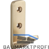 Mantelhaken Enyo Breite 20 mm, H�he 63 mm, Zinkdruckguss messing matt