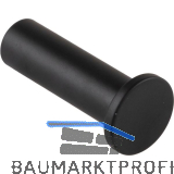 Mantelhaken Erato 22 mm, T 49 mm, Messing schwarz matt