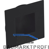 Muschelgriff Eros Breite 50 mm, Einlass � 40 mm, Edelstahl schwarz matt